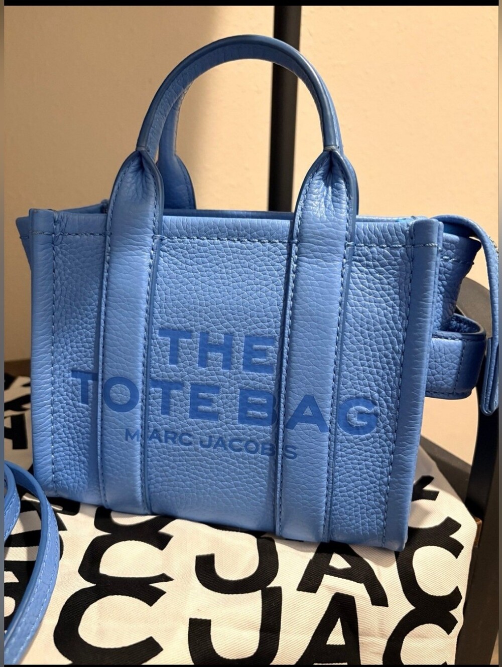 Marc Jacobs Mini Tote Bag in Spring Blue - Picture 2 of 9